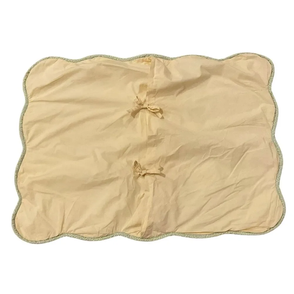 Pottery Barn Kids Standard Sham Quilted Patchwork Polka Dot Butterflies